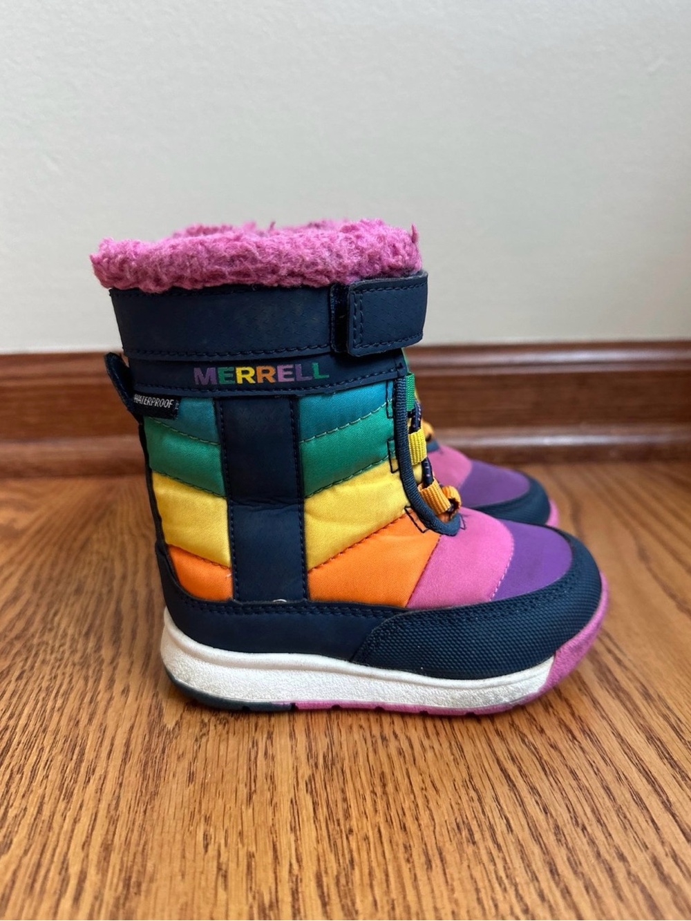 Merrell Alpine Puffer Rainbow WP Winter Boots Girls 5